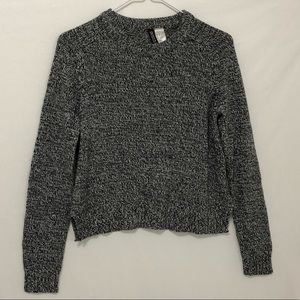 NWOT H&M Chunky Knit Heather Grey Crewneck Sweater